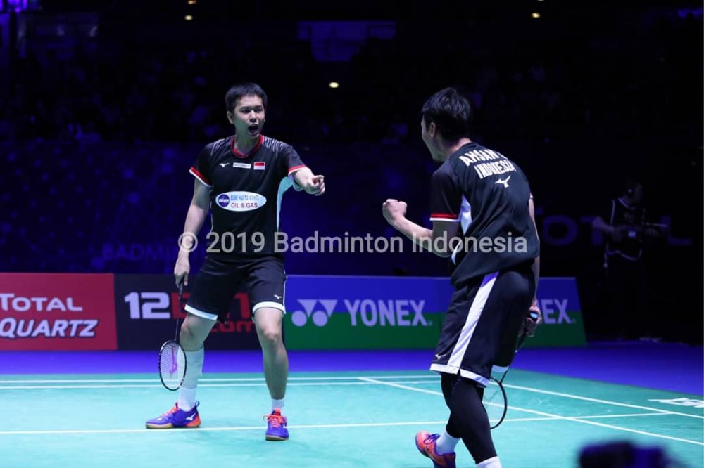 10 Potret kemenangan Ahsan/Hendra, juara All England 2019