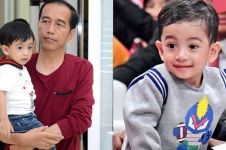 8 Potret Jan Ethes cucu Jokowi pakai kain etnik, polahnya gemesin