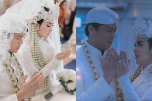 10 Momen haru akad nikah Syahrini-Reino dengan adat Sunda di Jepang