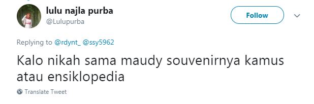 10 Cuitan lucu terinspirasi Maudy Ayunda & kekasih ini kocak abis