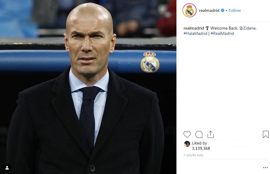 3 Rencana besar Zidane setelah kembali ke pelukan Real Madrid
