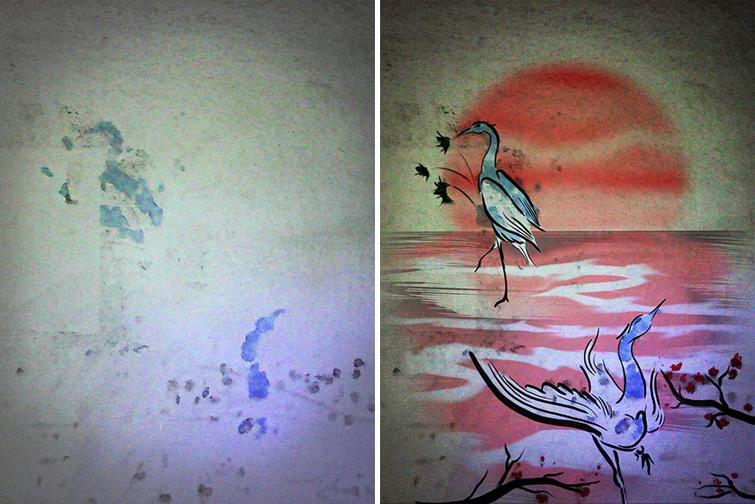 12 Ilustrasi dari tembok rusak ini bikin rumah makin berwarna