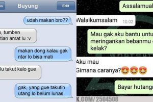 12 Chat lucu cara teman nagih utang ini kocak abis