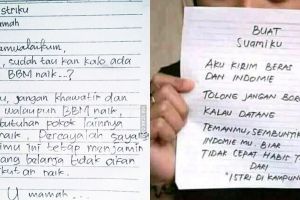 10 Surat cinta suami-istri ini endingnya bikin ketawa