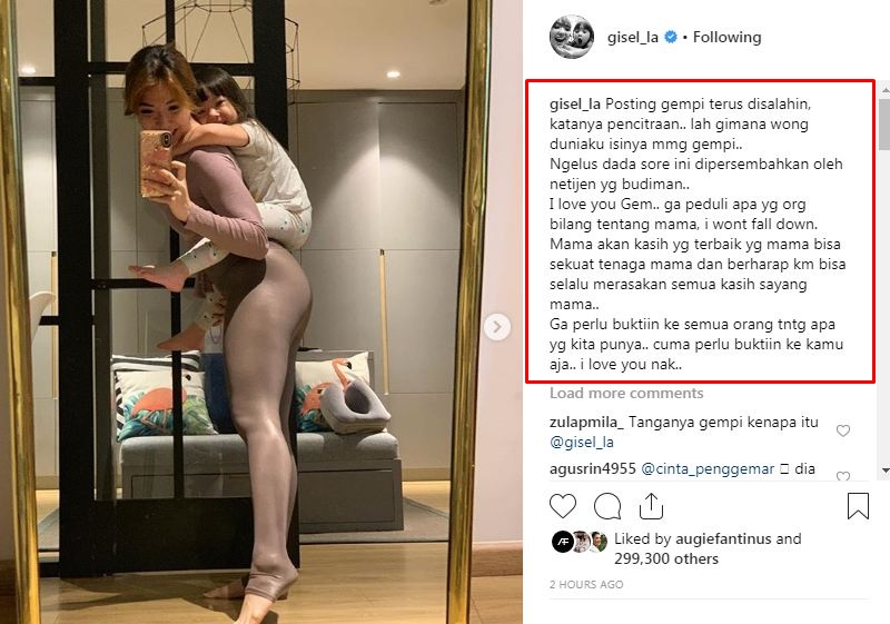 Disebut unggah foto Gempi demi pencitraan, ini kata Gisella