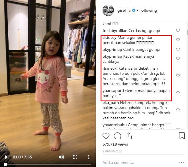 Disebut unggah foto Gempi demi pencitraan, ini kata Gisella