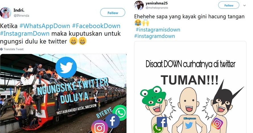 9 Cuitan lucu ketika Facebook & Instagram down ini bikin ketawa