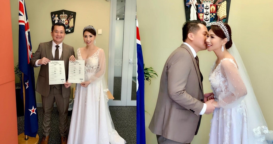 10 Potret pernikahan Femmy Permatasari & suami di Selandia Baru
