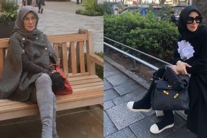 Harga 10 tas yang dipakai Amy Qanita saat liburan ini bikin melongo