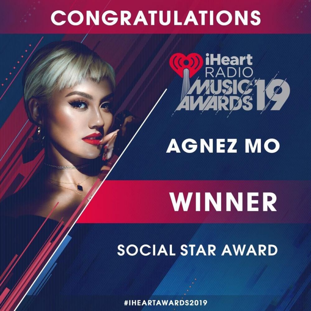 Keren! Agnez Mo menang di iHeart Radio 2019 kategori Social Star