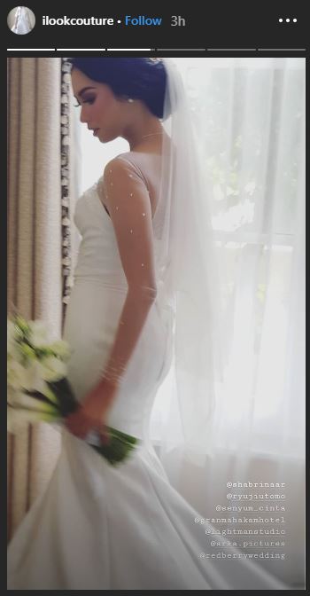 11 Momen pernikahan Ryuji Utomo dan Shabrina Ayu, serba putih