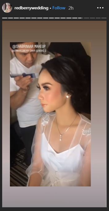 11 Momen pernikahan Ryuji Utomo dan Shabrina Ayu, serba putih