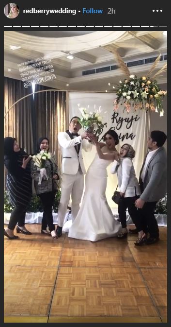 11 Momen pernikahan Ryuji Utomo dan Shabrina Ayu, serba putih