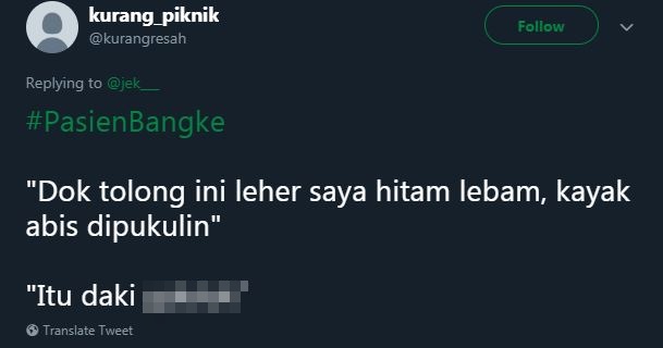 10 Cuitan lucu 'pasien bangke' ini kocaknya bikin ketawa ngakak