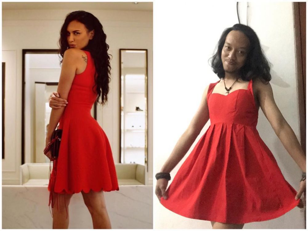 Komika ini tirukan pose seleb cantik Tanah Air, 7 hasilnya kocak