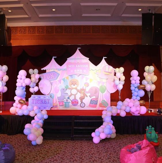 15 Momen ulang tahun anak Siti Nurhaliza, bertema sirkus unik