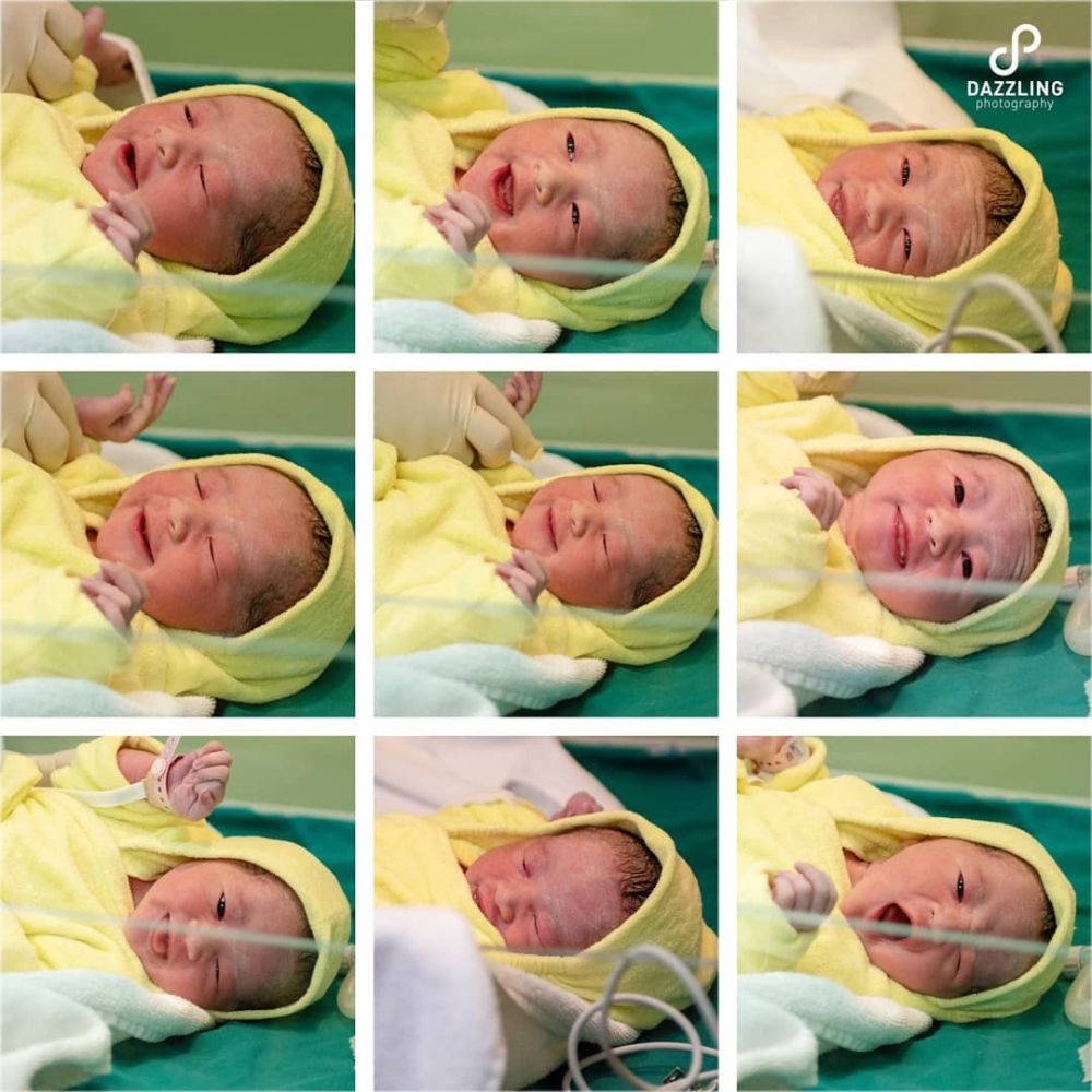 9 Potret persalinan anak kedua Chua Kotak, berurai air mata