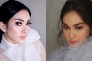5 Beda gaya Luna Maya & Syahrini saat main salju, kece siapa?