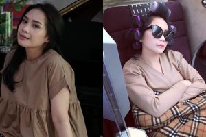 8 Pose Nagita Slavina tertidur di berbagai tempat