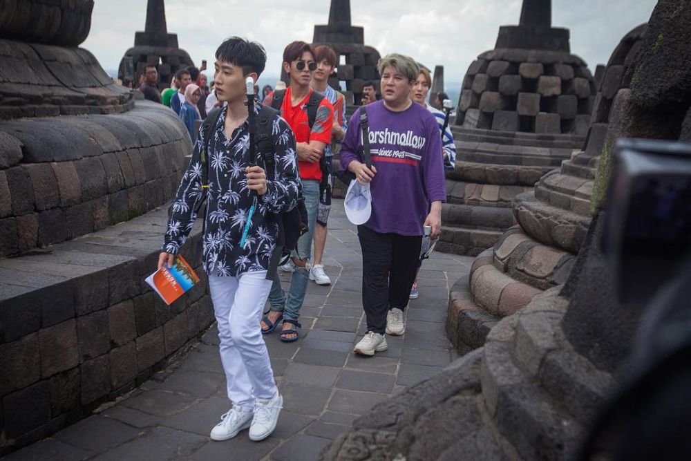 Berkunjung ke Magelang, ini momen Super Junior & TVXQ di Borobudur 