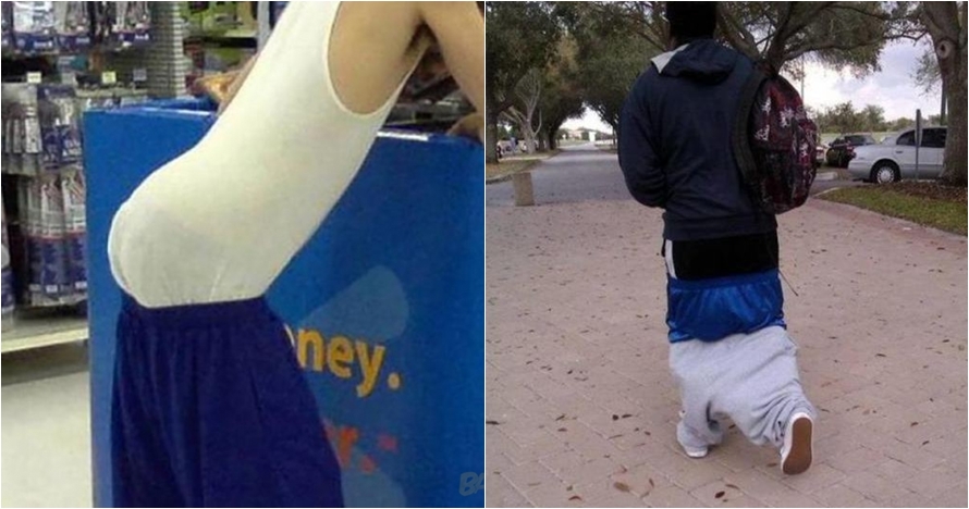 10 Cara orang pakai celana ini bikin gagal paham