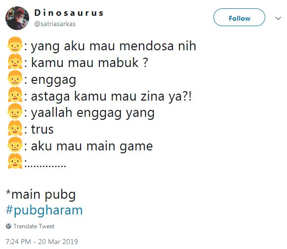 10 Cuitan lucu 'PUBG Haram' ini kocaknya bikin pengen nampol
