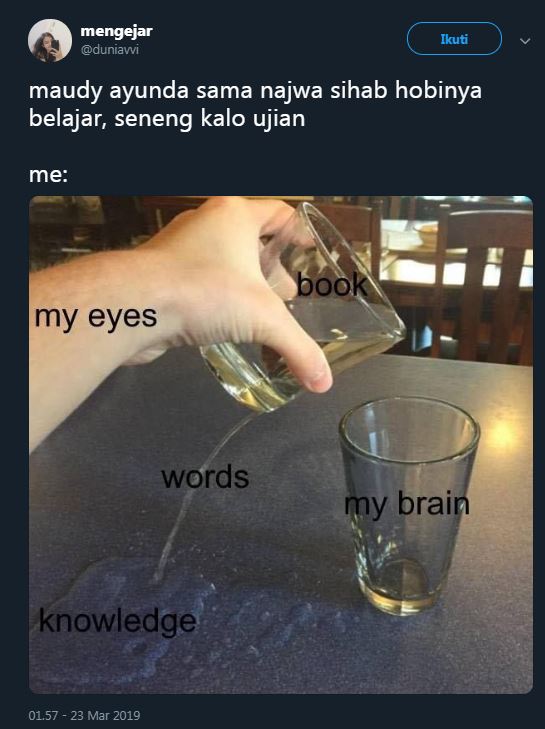 12 Cuitan lucu Maudy Ayunda senang ujian sekolah ini kocak pol