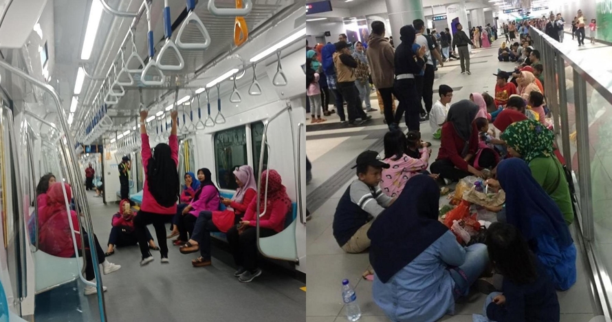 5 Potret penumpang saat uji coba MRT ini bikin miris