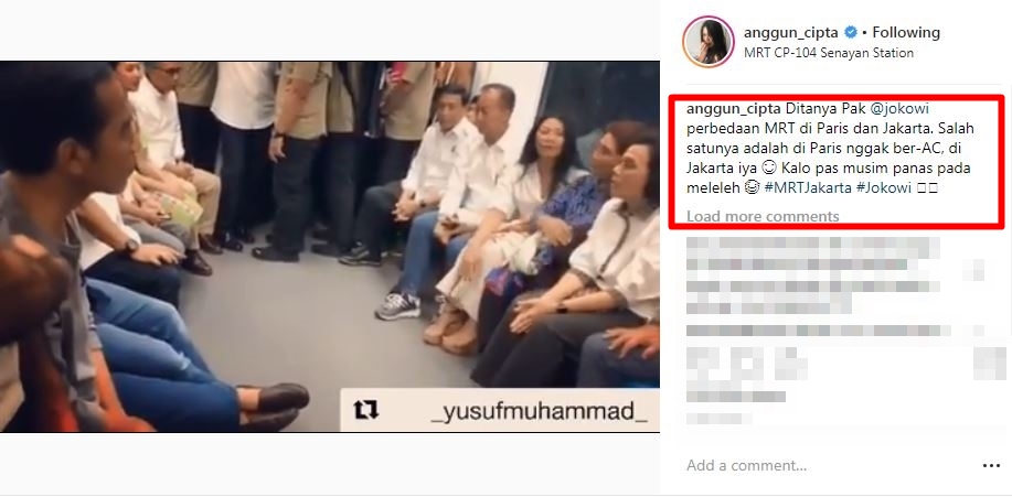 Komentar 9 seleb usai coba MRT Jakarta, bikin pengen ikutan naik