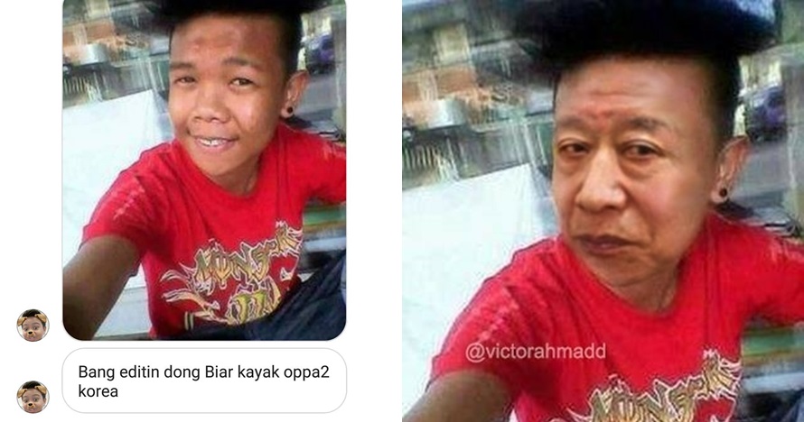 10 Editan foto orang pengen ganteng ini kocak, hasilnya ngeselin