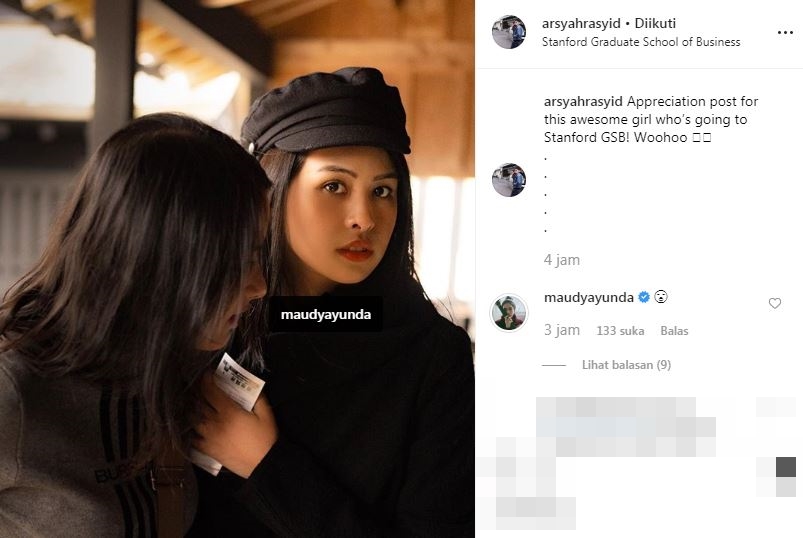 Mantap pilih Stanford, ini ungkapan bangga kekasih Maudy Ayunda