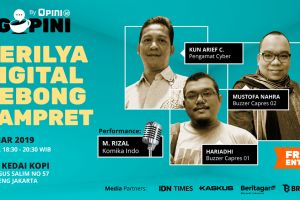 Diskusi ‘Gerilya Digital Cebong-Kampret’ di Ngopini, jangan terlewat!