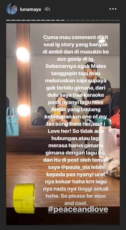 Video karaokenya tersebar, Luna Maya angkat bicara