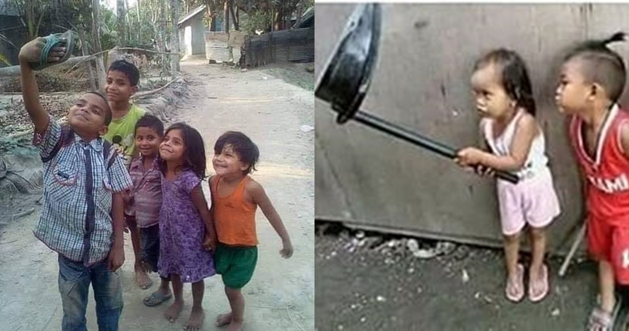 11 Foto lucu anak-anak lagi narsis, bikin susah nahan tawa