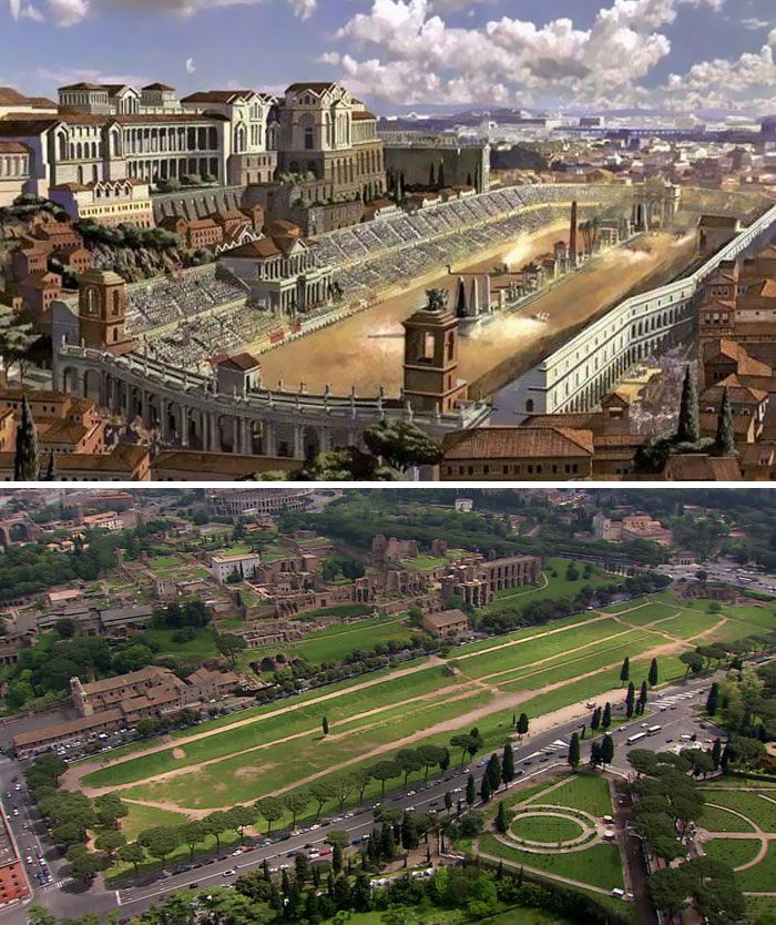 11 Bangunan bersejarah Roma dulu vs kini, perubahannya drastis