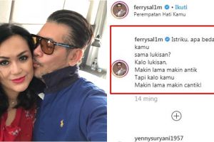 12 Gombalan lucu Ferry Salim untuk istri, bikin auto baper