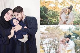 10 Potret Irvan Farhad-Hamidah ulangi honeymoon di Korea, bawa bayi