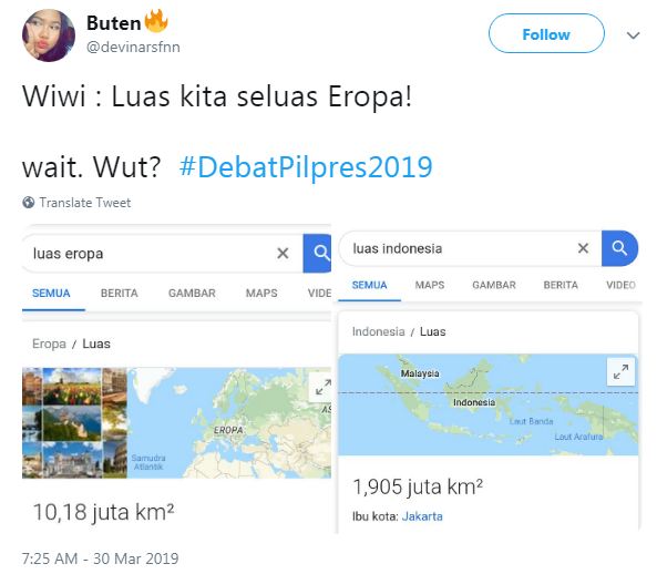 10 Meme lucu 'Indonesia seluas benua Eropa' ini menggelitik abis
