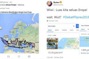 10 Meme lucu 'Indonesia seluas benua Eropa' ini menggelitik abis