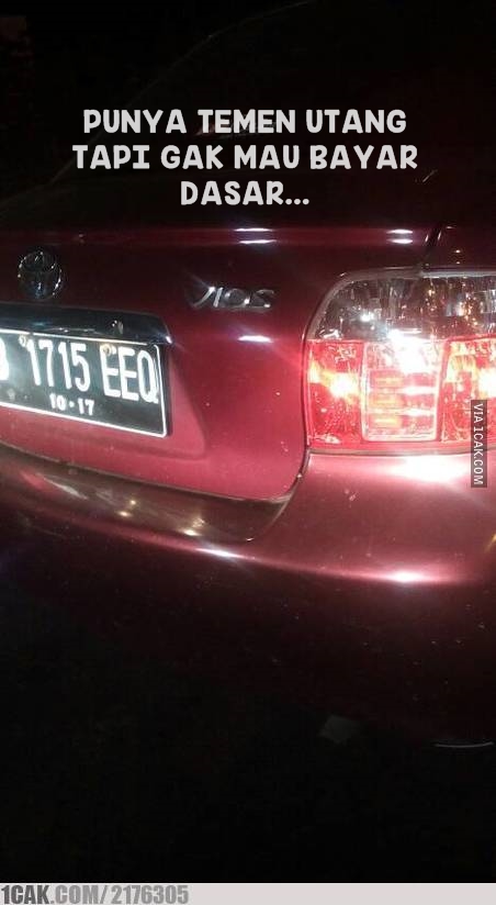 12 Meme lucu pakai plat nomor ini endingnya baper