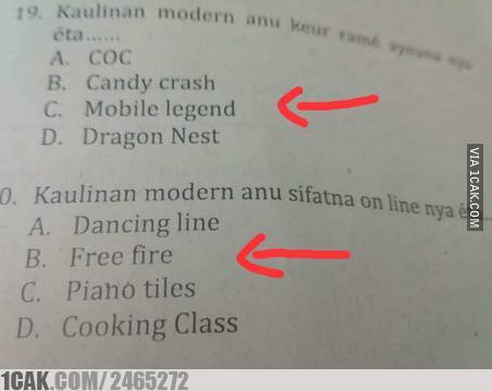 12 Kesalahan dalam soal ujian ini bikin siswa auto bingung
