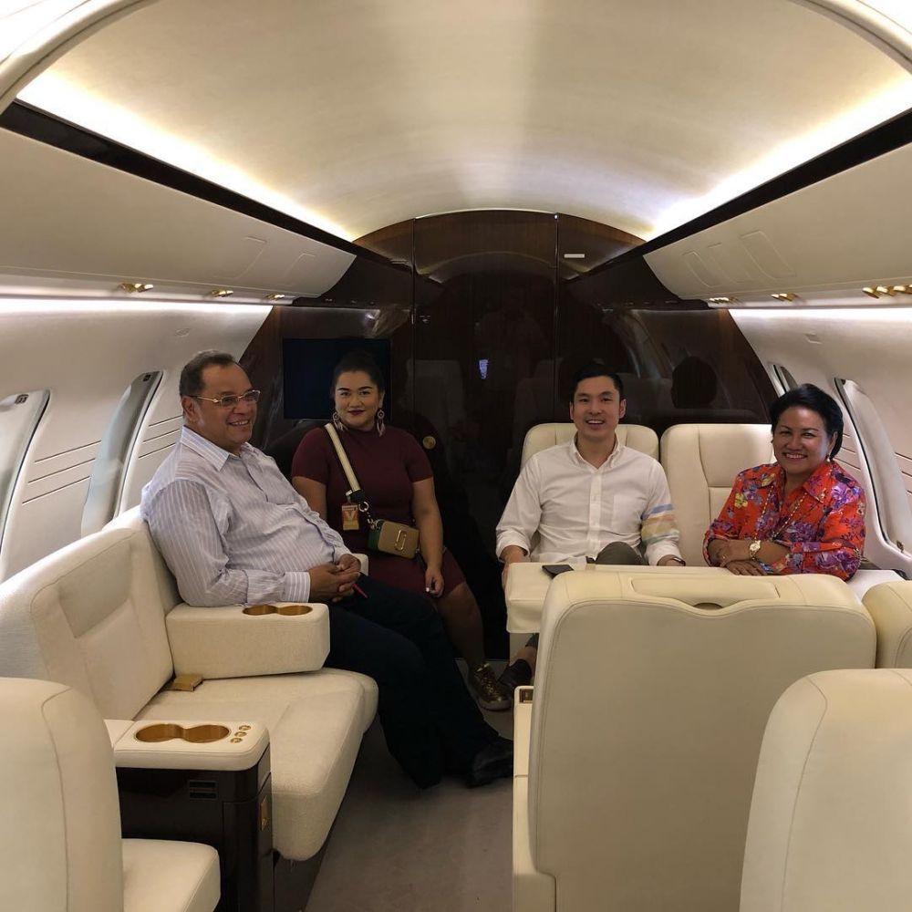Penampakan jet pribadi anak Sandra Dewi, bikin melongo