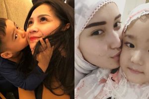 5 Seleb bagikan momen ciuman bareng anak, penuh kasih sayang