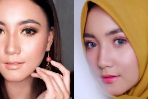 10 Pesona Erica Putri tampil berhijab, cantiknya makin terpancar