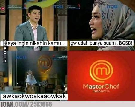 8 Meme lucu MasterChef Indonesia ini bikin tertawa renyah
