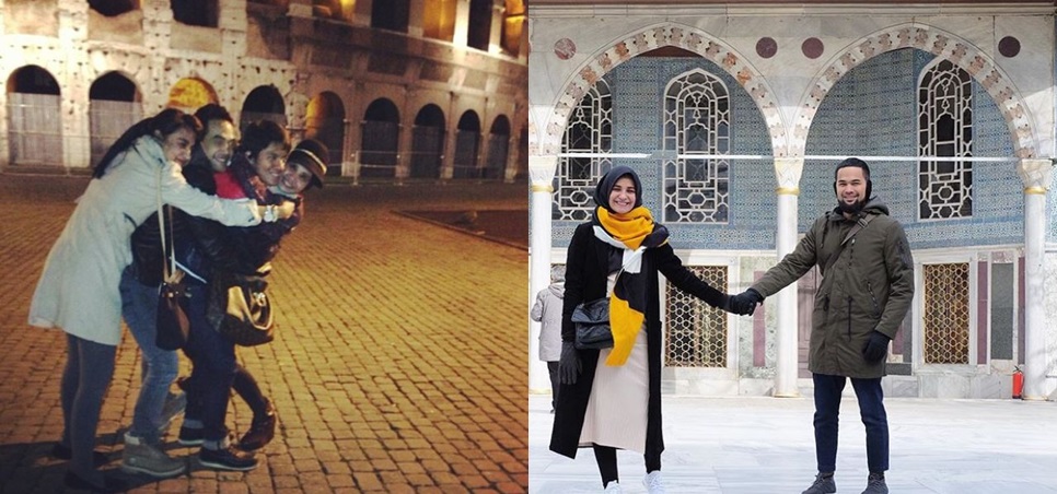 Perbedaan gaya liburan 5 pasangan artis sebelum & sesudah hijrah