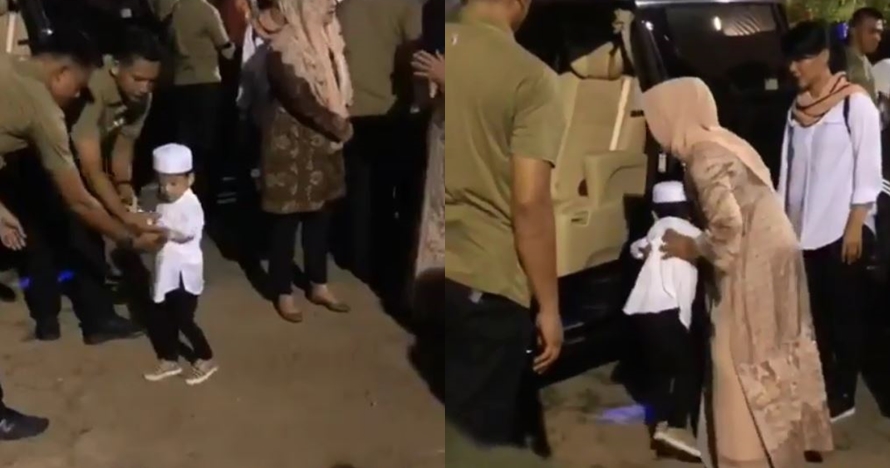 Aksi menggemaskan Jan Ethes ini bikin Paspampres pontang panting
