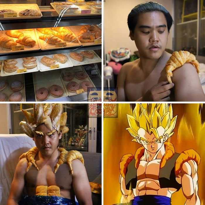10 Cosplay tokoh Dragon Ball pakai barang low budget, kocak abis