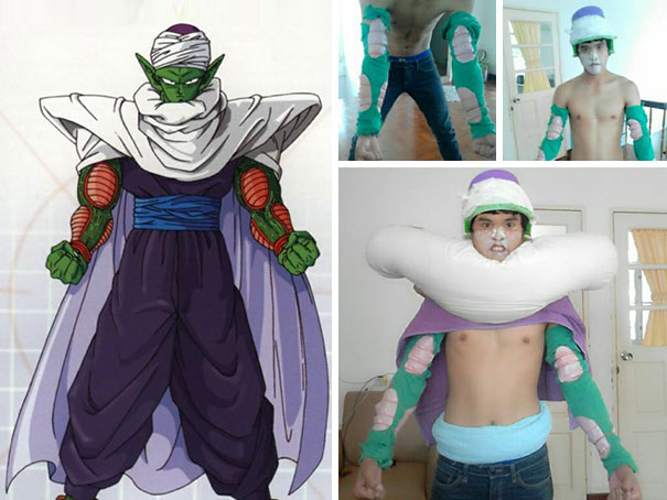 10 Cosplay tokoh Dragon Ball pakai barang low budget, kocak abis