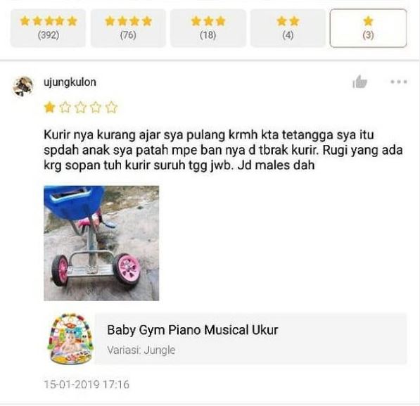 10 Alasan pembeli beri bintang satu online shop ini bikin kesel